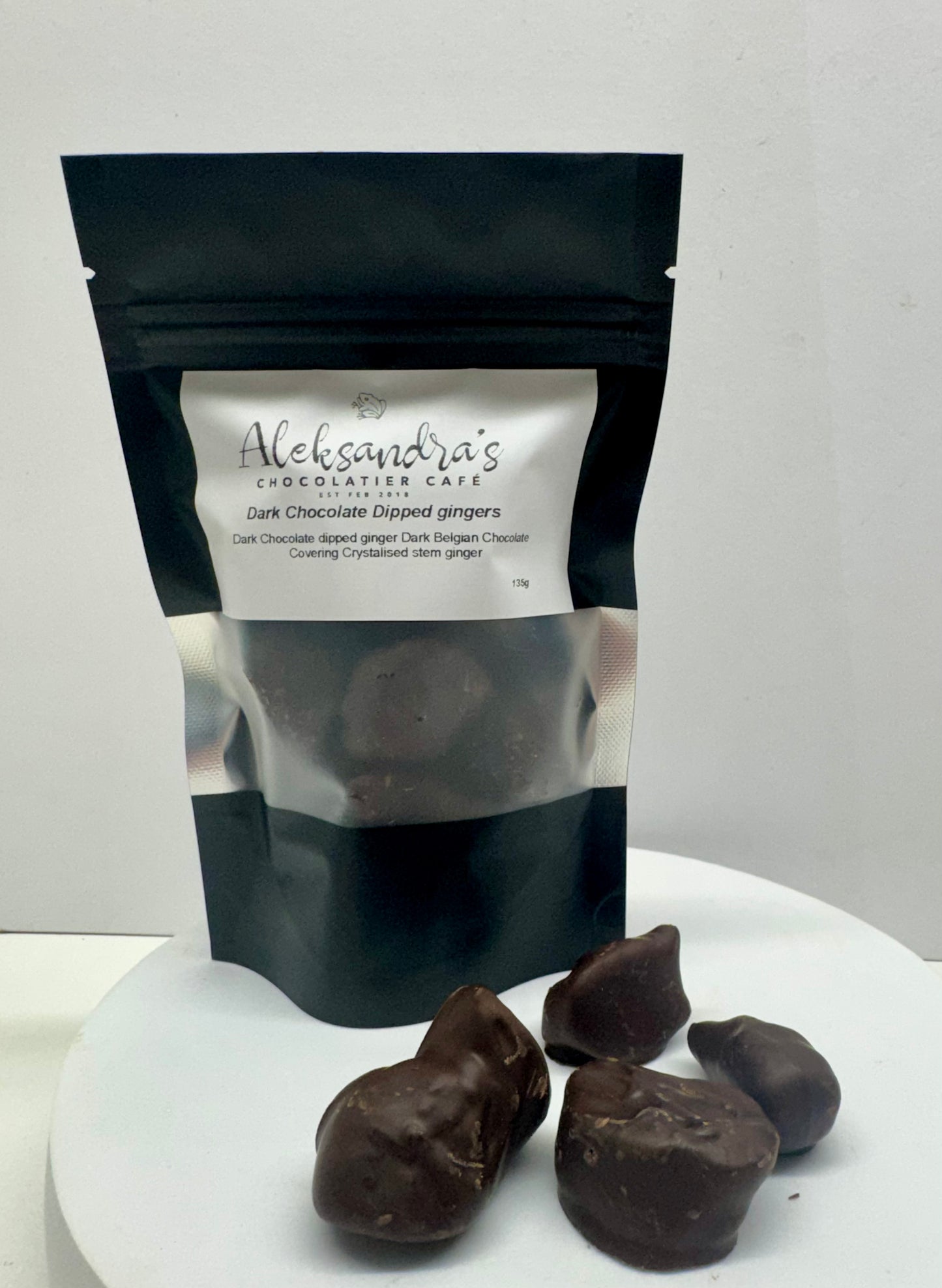 Dark Chocolate Dipped Gingers