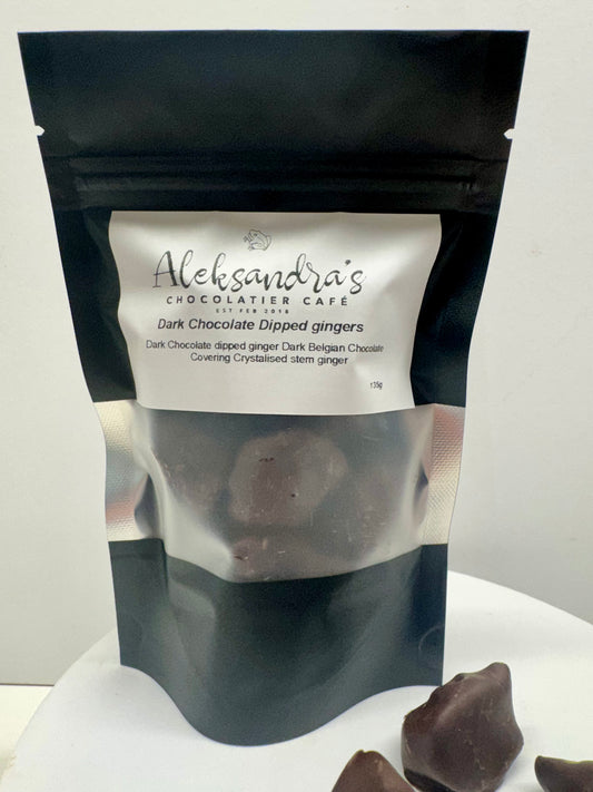 Dark Chocolate Dipped Gingers