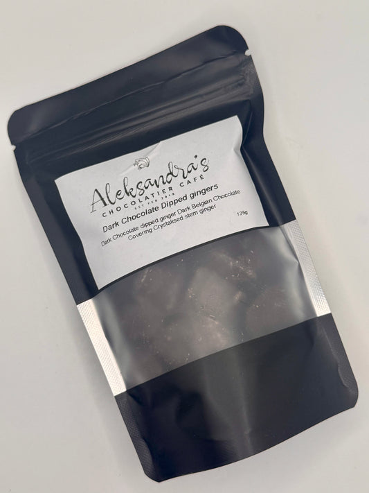 Dark Chocolate Dipped Gingers