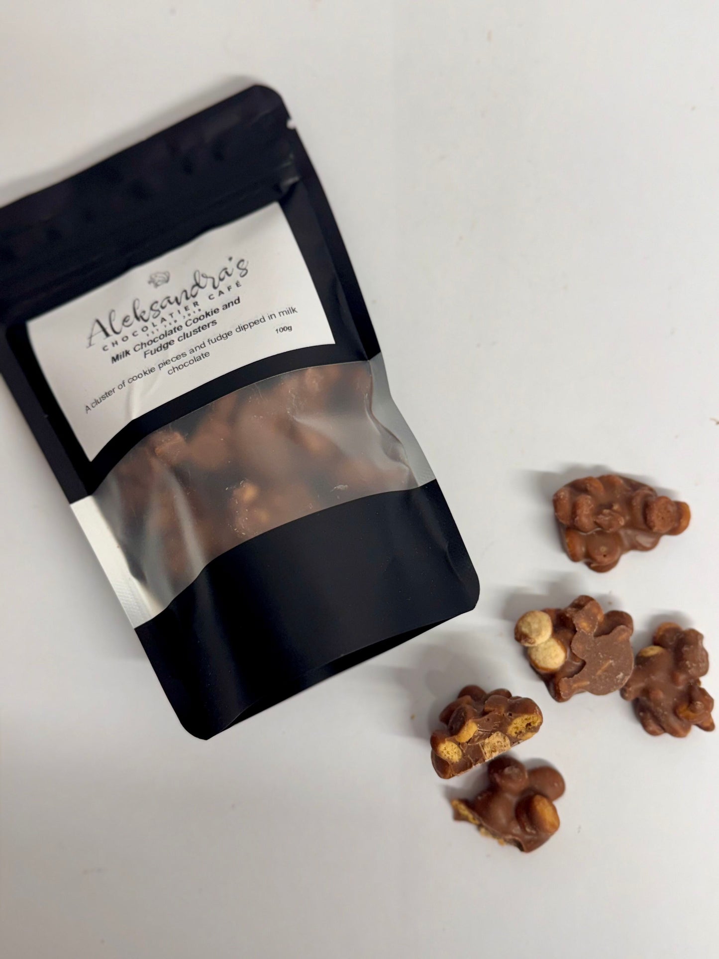 Milk Chocolate Cookies and Fudge Clusters