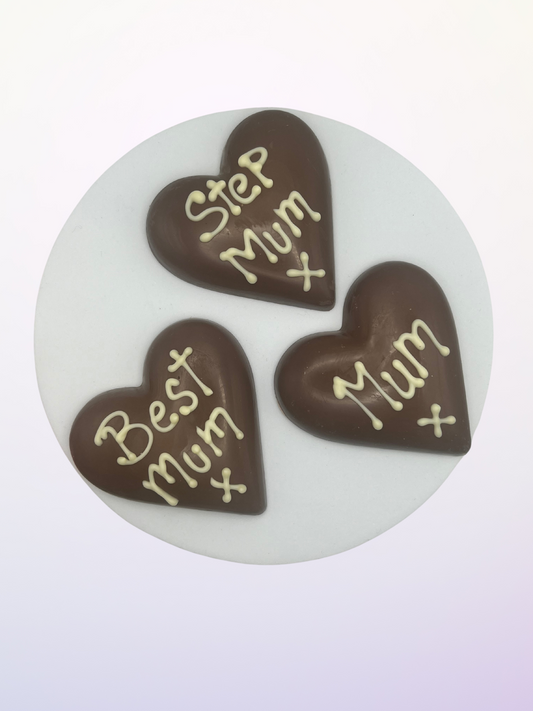 Small Chocolate Mother's Day Hearts